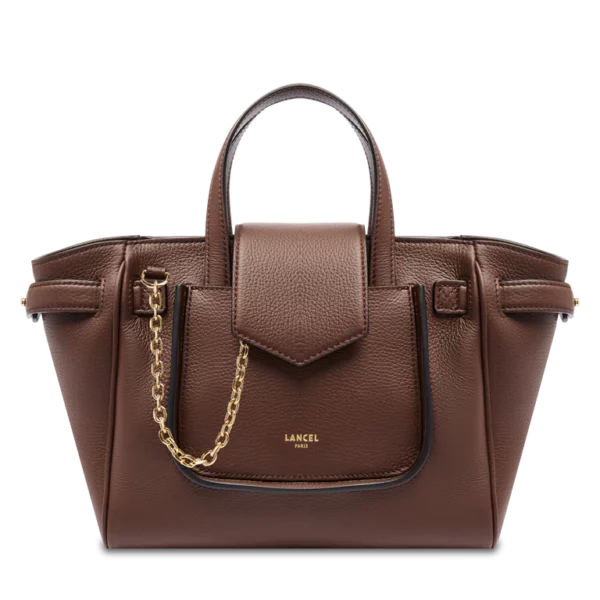 Sac à main Théa S cuir Lancel - noix de coco