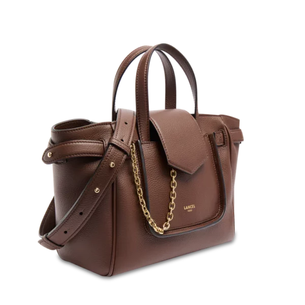 Sac à main Théa S cuir Lancel - noix de coco