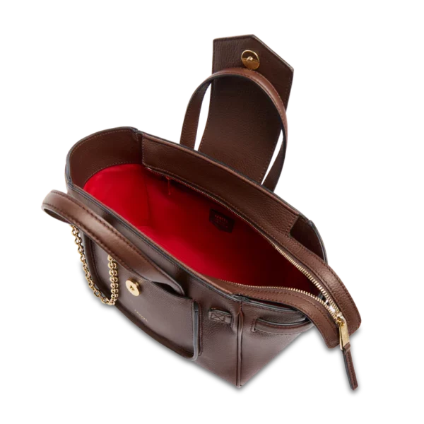 Sac à main Théa S cuir Lancel - noix de coco
