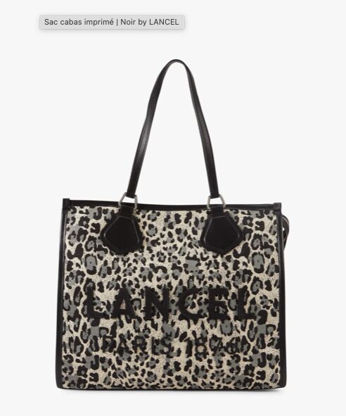 Sac cabas tote Zippe L Jour Lancel multico noir