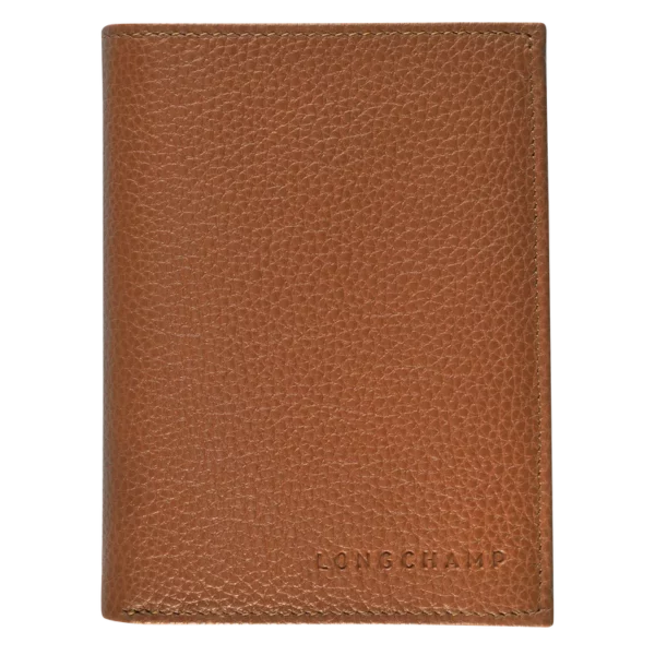Portefeuille homme Foulonné cuir Longchamp caramel