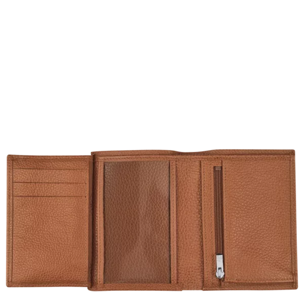 Portefeuille homme Foulonné cuir Longchamp caramel