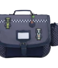 Cartable Romain gris 38cm poche gourde Tann's