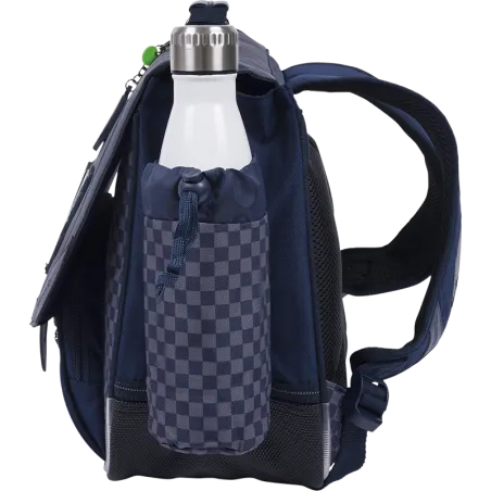 Cartable Romain gris 38cm poche gourde Tann's
