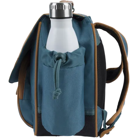 Cartable enfant Stan vert 38cm poche gourde Tann's