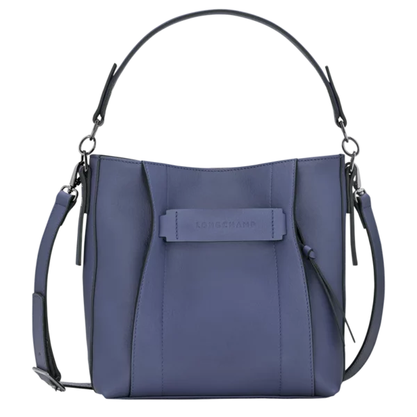 Sac bandoulière S Longchamp 3D cuir - chardon