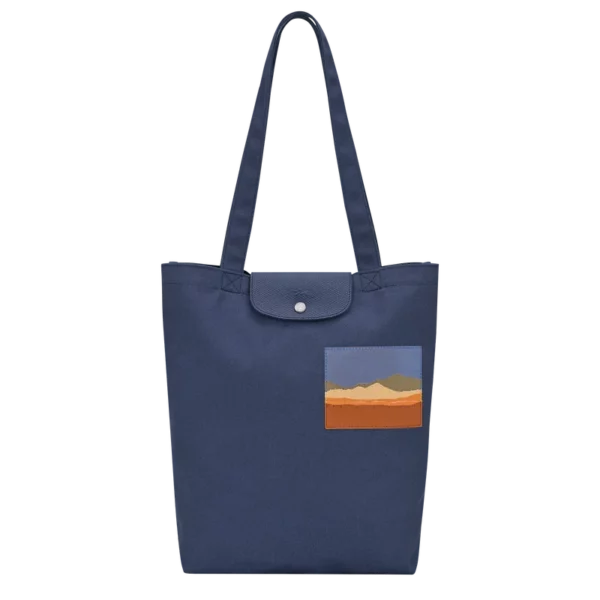 Sac cabas M Caroline Hélain X Longchamp toile - chardon