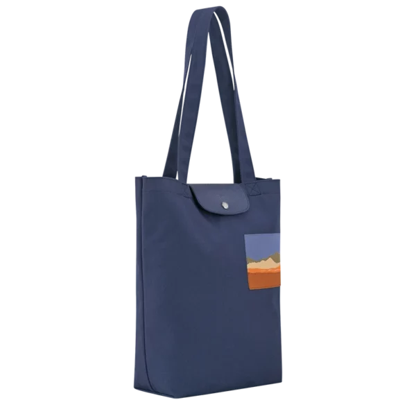 Sac cabas M Caroline Hélain X Longchamp toile - chardon