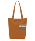Sac cabas M Caroline Hélain X Longchamp toile - caramel