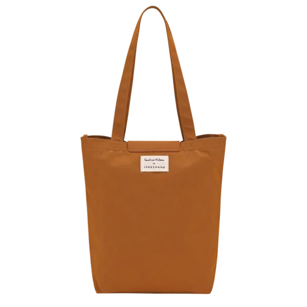 Sac cabas M Caroline Hélain X Longchamp toile - caramel