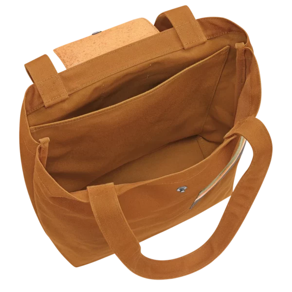 Sac cabas M Caroline Hélain X Longchamp toile - caramel