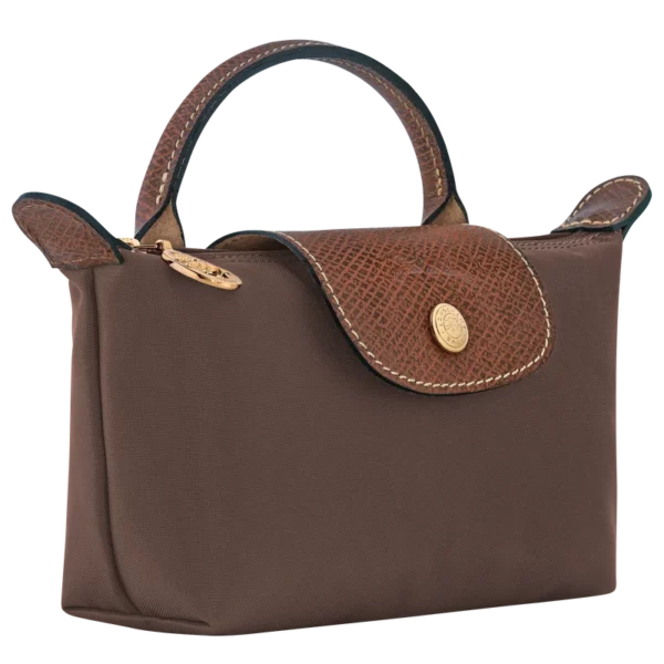 Trousse cosmétique avec poignée Le Pliage Original - moka