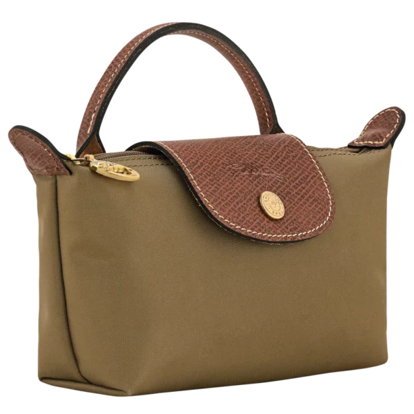 Trousse cosmétique avec poignée Le Pliage Original - olive