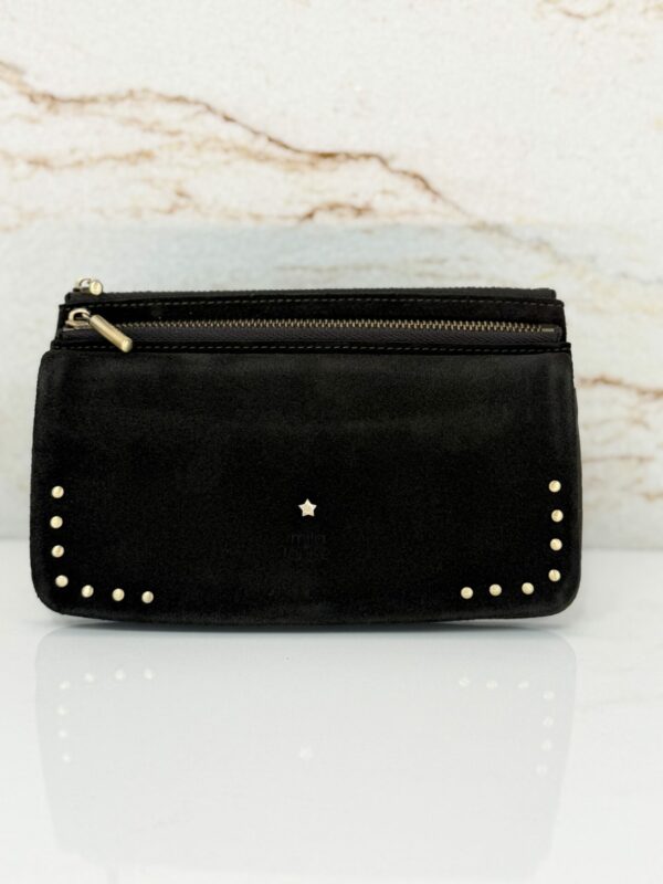 Portefeuille femme Odie L cuir Mila Louise kaki