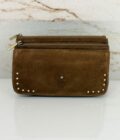 Portefeuille femme Odie L cuir Mila Louise ocre