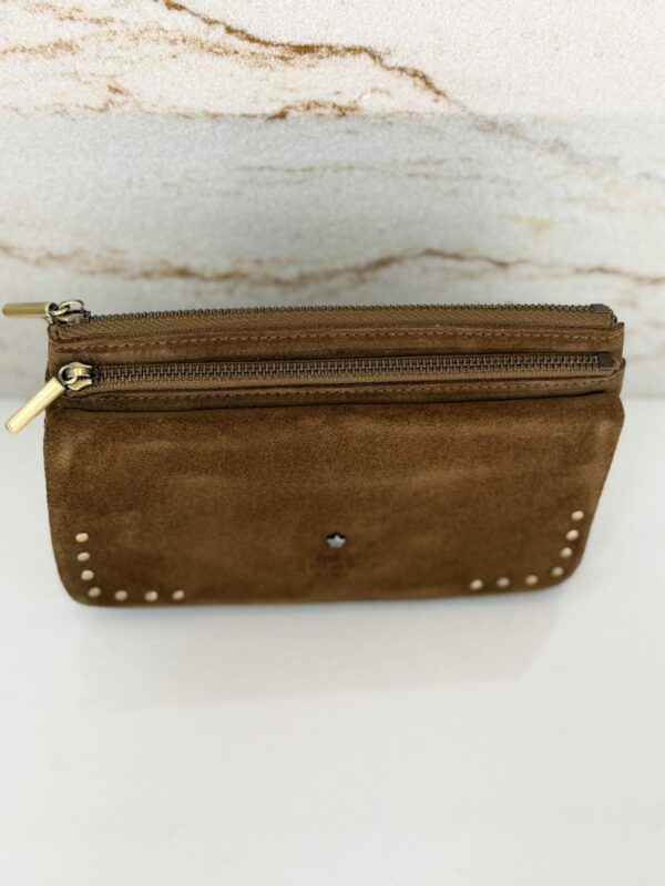 Portefeuille femme Odie L cuir Mila Louise ocre