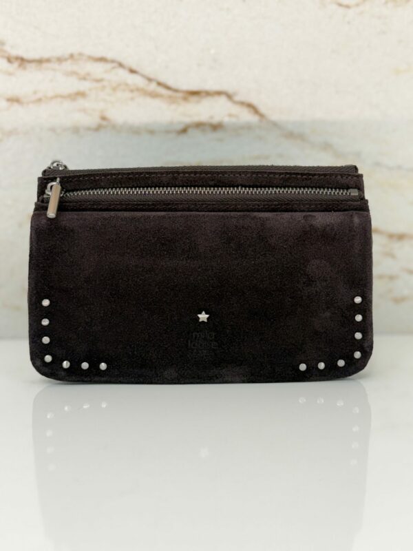 Portefeuille femme Odie L cuir Mila Louise brun