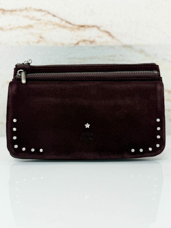 Portefeuille femme Odie L cuir Mila Louise rouge/bordeaux