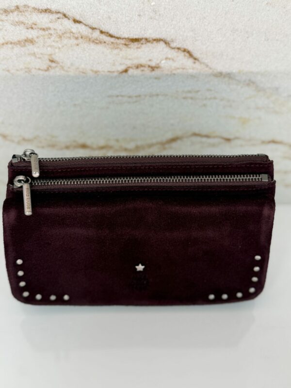 Portefeuille femme Odie L cuir Mila Louise rouge/bordeaux