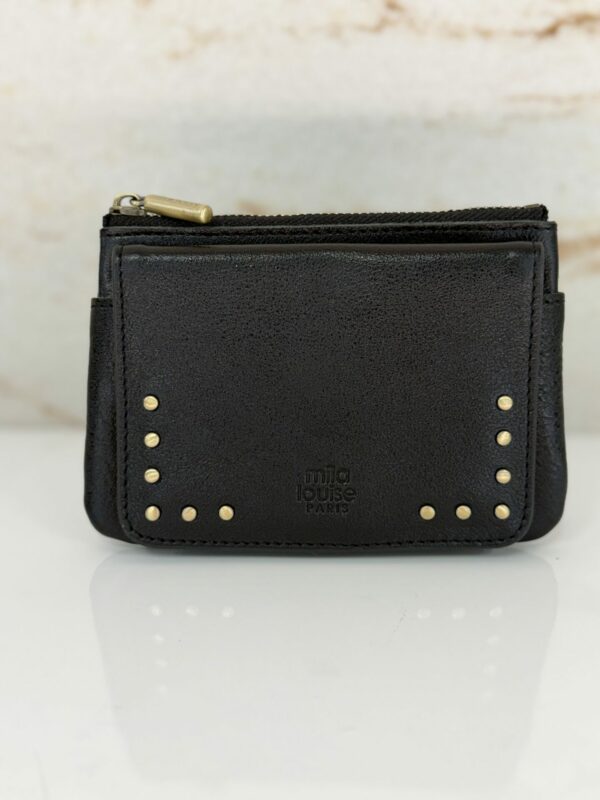 Portefeuille Odie CC Mila Louise cuir noir