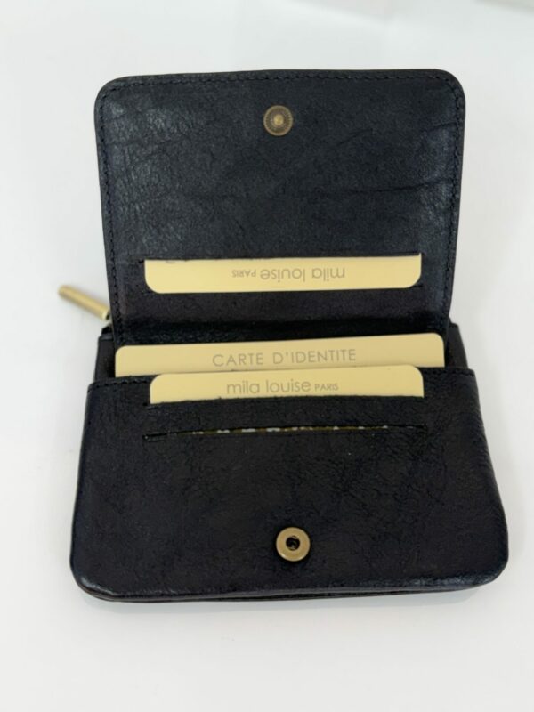 Portefeuille Odie CC Mila Louise cuir noir