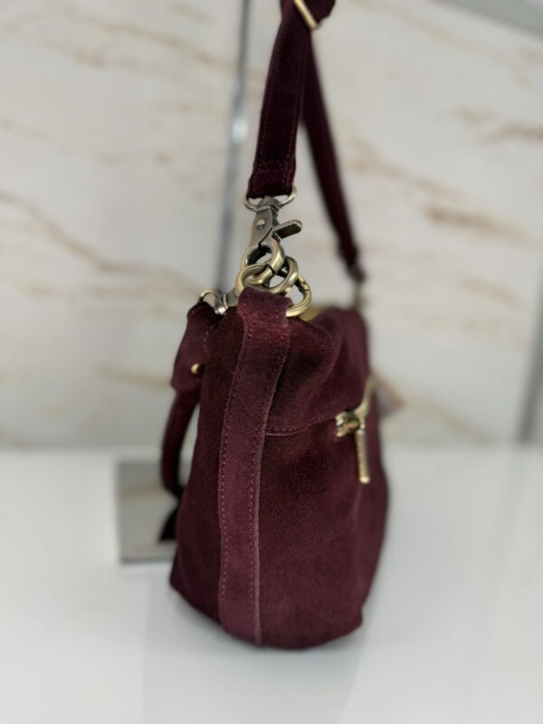 Sac besace/bandoulière Maey V Mila Louise rouge/bordeaux