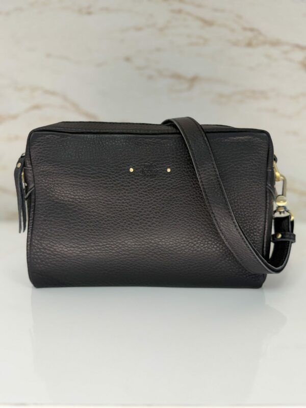 Sac besace Mama L C1 Mila Louise cuir noir