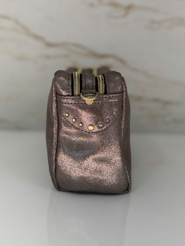 Sac besace Mama X effet pailleté Mila Louise gris