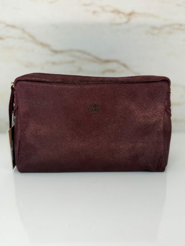 Sac besace Mama X effet pailleté Mila Louise rouge/bordeaux