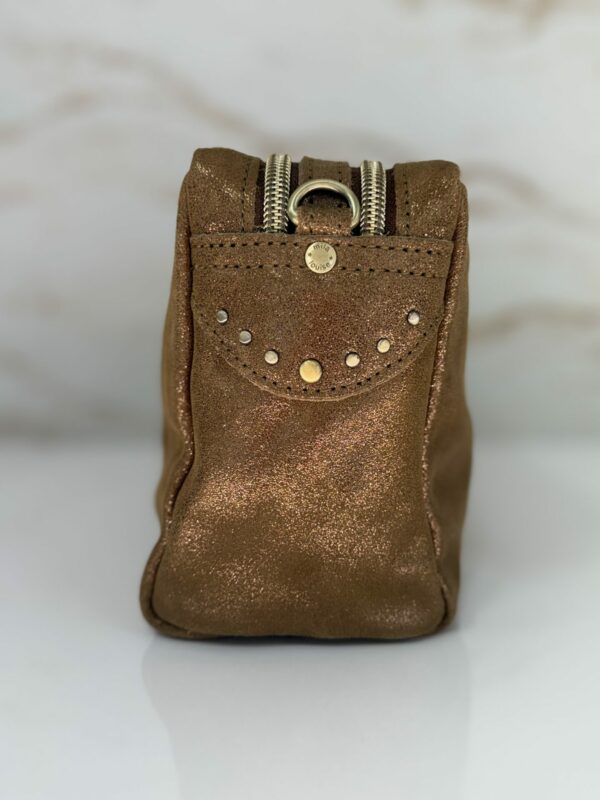 Sac besace Mama X effet pailleté Mila Louise ocre