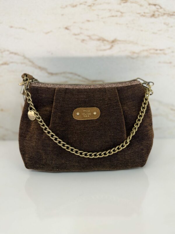 Sac pochette porté travers Mata JN4 Mila Louise ocre