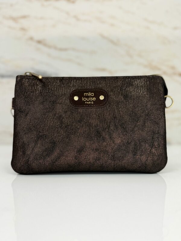 Sac bandoulière / pochette Mira GR Mila Louise brun