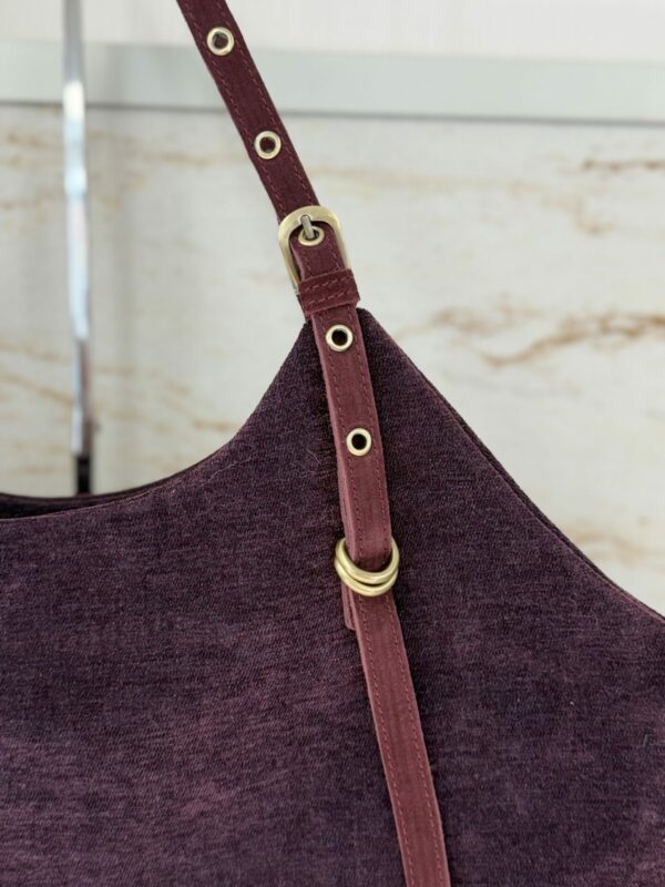 Sac cabas Malya JN4 Mila Louise rouge bordeaux