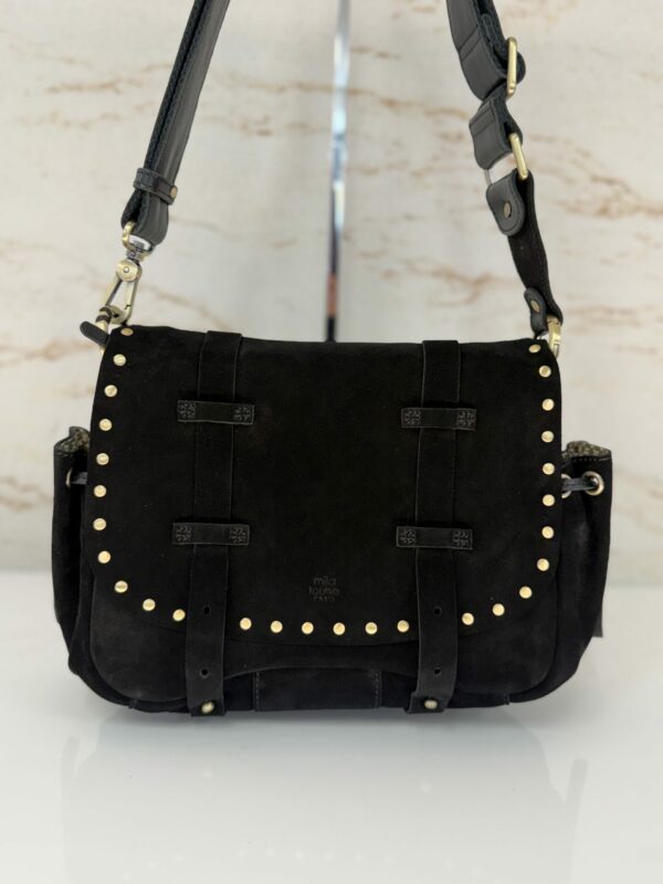 Sac besace bandoulière Tess VCC Mila Louise noir