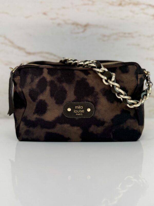 Sac bandoulière Mama LP3 léopard Mila Louise kaki