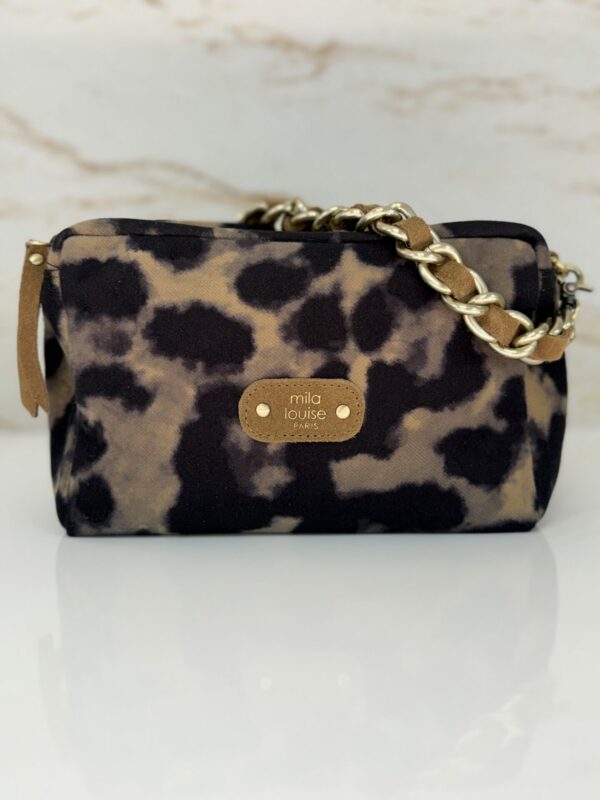 Sac bandoulière Mama LP3 léopard Mila Louise ocre