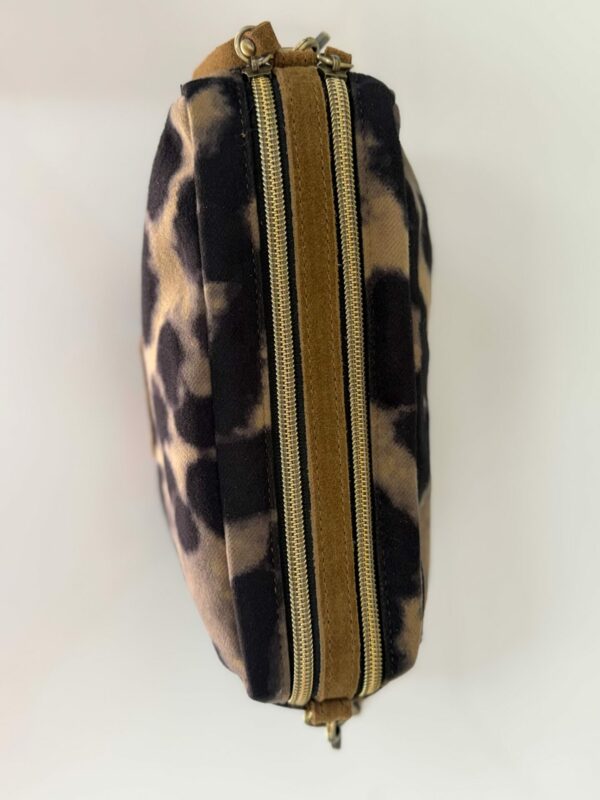 Sac bandoulière Mama LP3 léopard Mila Louise ocre