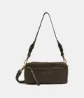 Sac à main Tata CC Mila Louise cuir kaki foncé