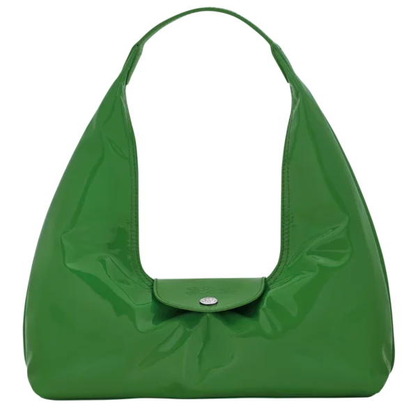 Sac porté épaule M Le Pliage Xtra cuir Longchamp matcha