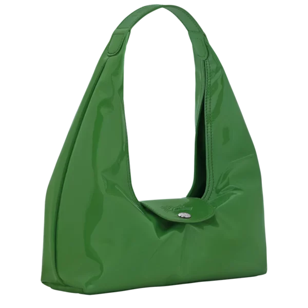 Sac porté épaule M Le Pliage Xtra cuir Longchamp matcha