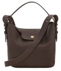 Sac seau S Le Cadence Cuir - Longchamp - moka