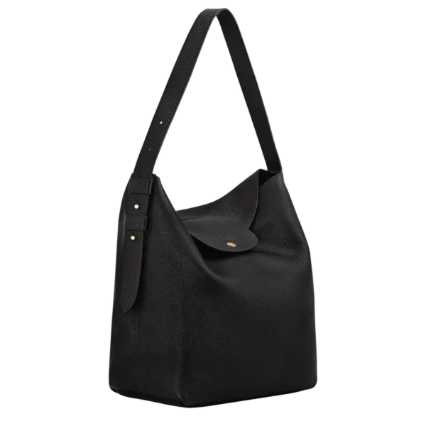 Sac porté épaule L Le Cadence Cuir - Longchamp - noir