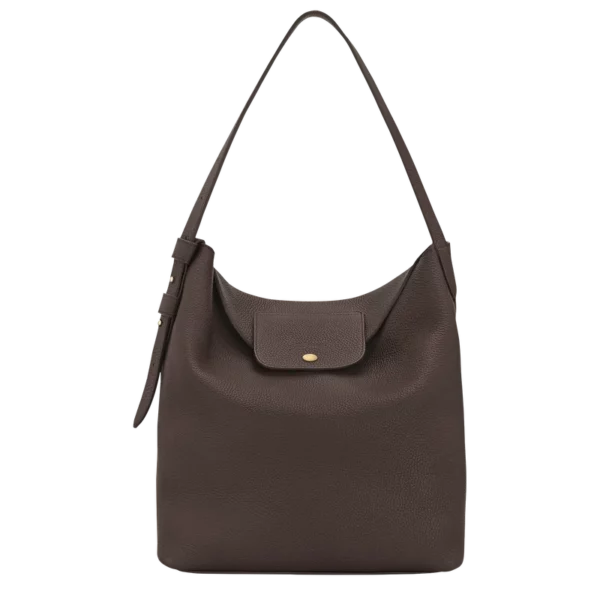 Sac porté épaule L Le Cadence Cuir - Longchamp - moka