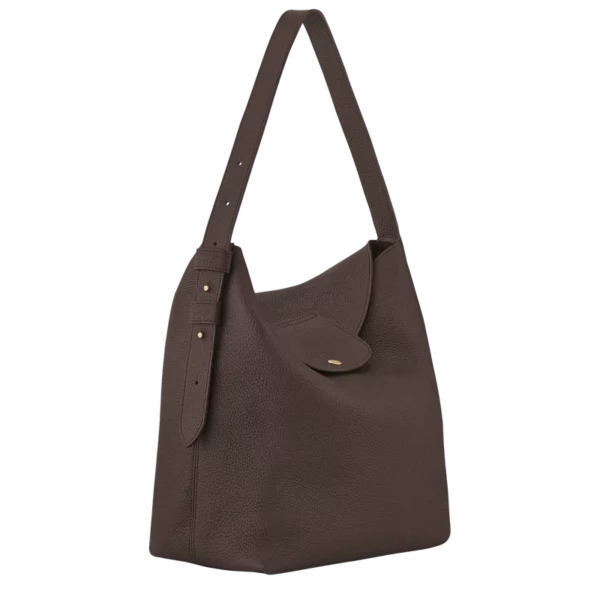 Sac porté épaule L Le Cadence Cuir - Longchamp - moka