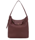 Sac porté épaule L Le Cadence Cuir - Longchamp - bordeaux
