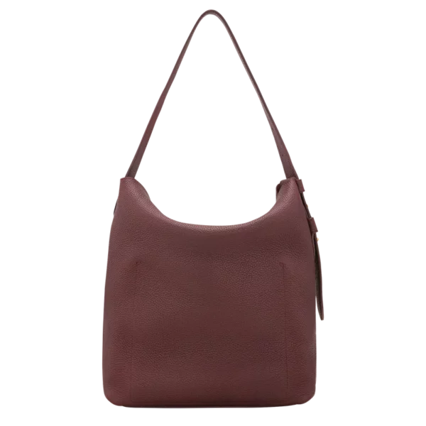 Sac porté épaule L Le Cadence Cuir - Longchamp - bordeaux