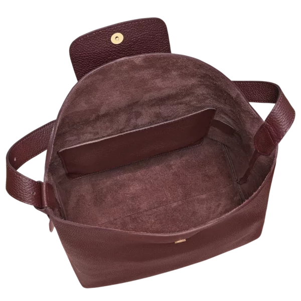 Sac porté épaule L Le Cadence Cuir - Longchamp - bordeaux