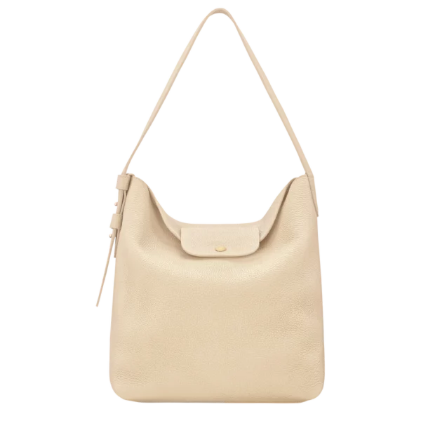 Sac porté épaule L Le Cadence Cuir - Longchamp - vanille
