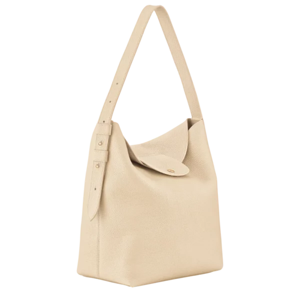 Sac porté épaule L Le Cadence Cuir - Longchamp - vanille