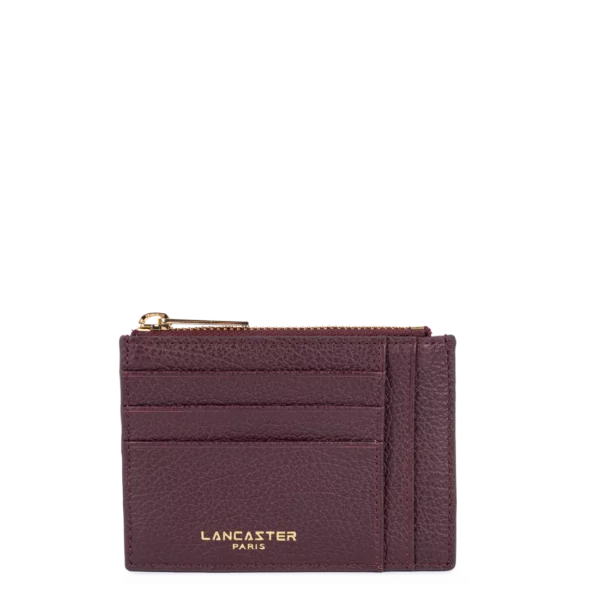 Porte-cartes Dune Lancaster bordeaux foncé